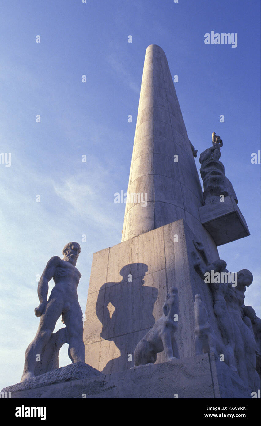 The Netherlands, Amsterdam, Dam Square. World War Two monument. Stock Photo