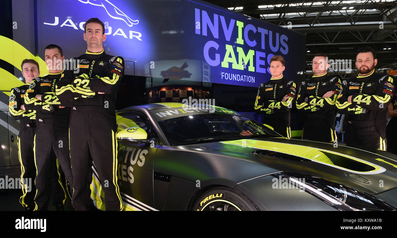 Mission Motorsport launch the Invictus Games Racing Team Jaguar F-Type at  the Autosport International Racing Car Show at NEC Stock Photo - Alamy