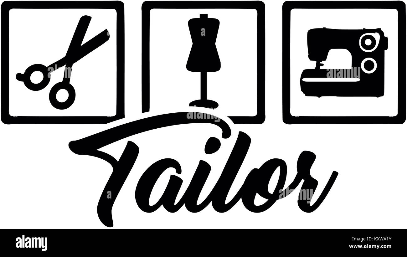 Tailor Black and White Stock Photos & Images - Alamy
