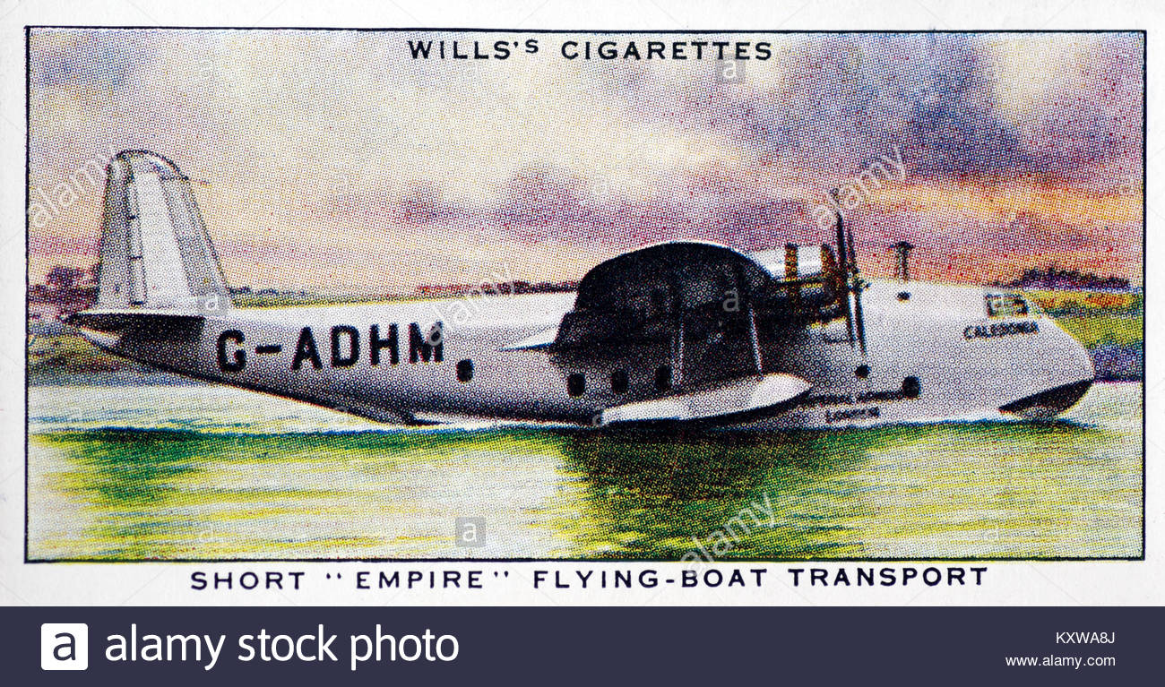 Short Empire Flying boat transport Stock Photo