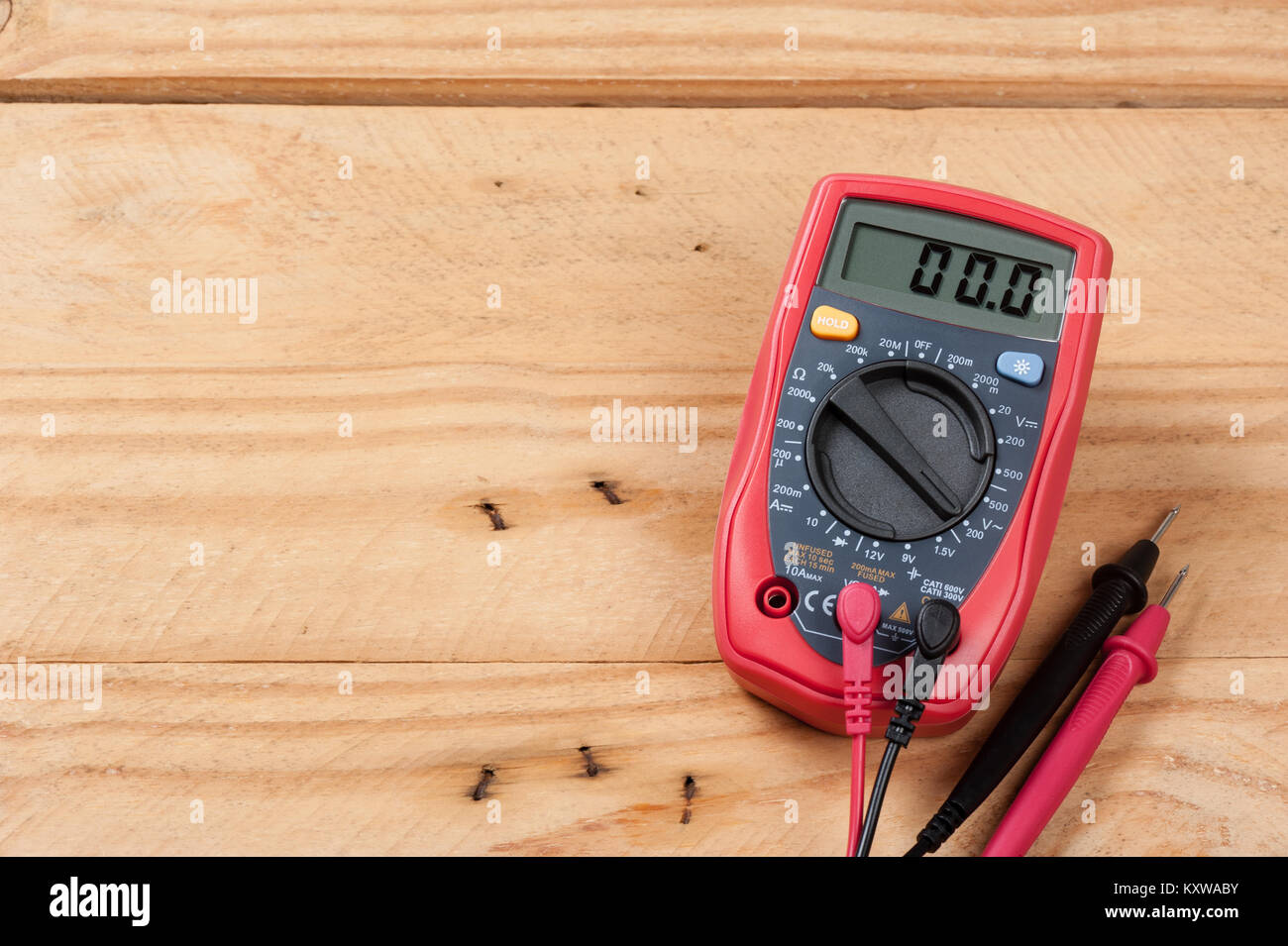 digital multimeter or multitester or VoltOhm meter, an electronic measuring instrument that