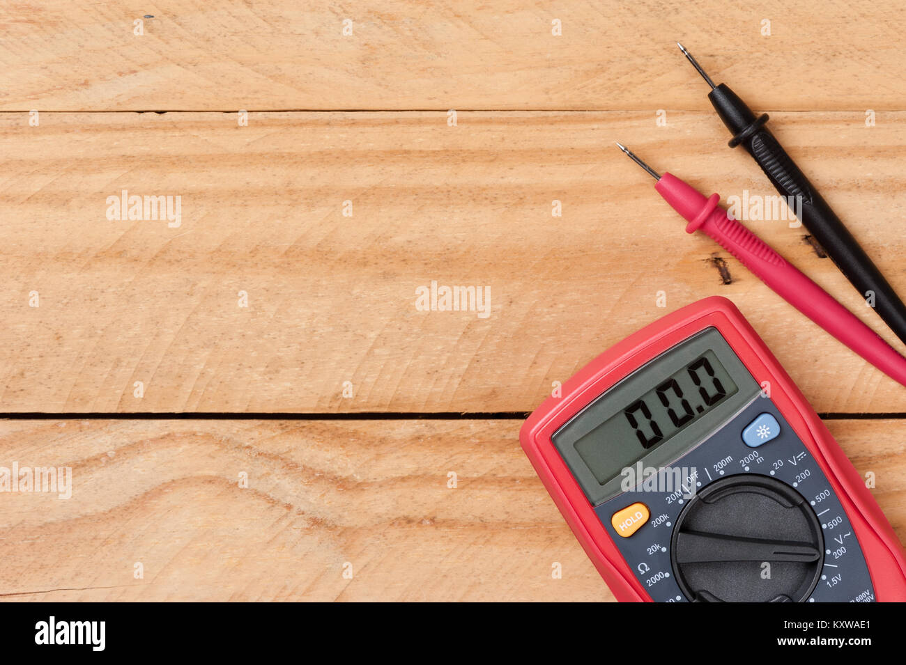digital multimeter or multitester or VoltOhm meter, an electronic measuring instrument that