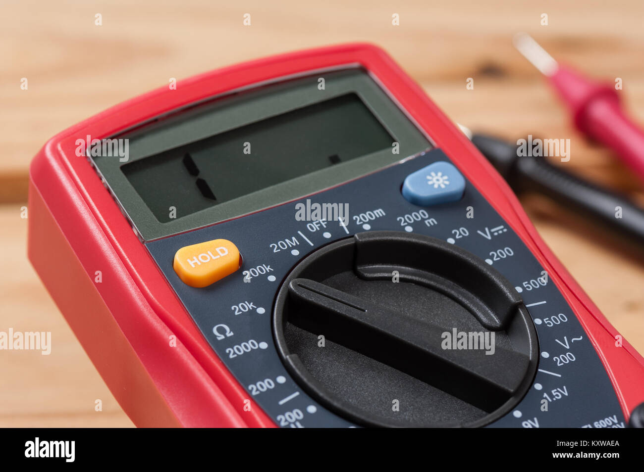 digital multimeter or multitester or Volt-Ohm meter, an electronic  measuring instrument that combines several measurement functions in one unit  Stock Photo - Alamy