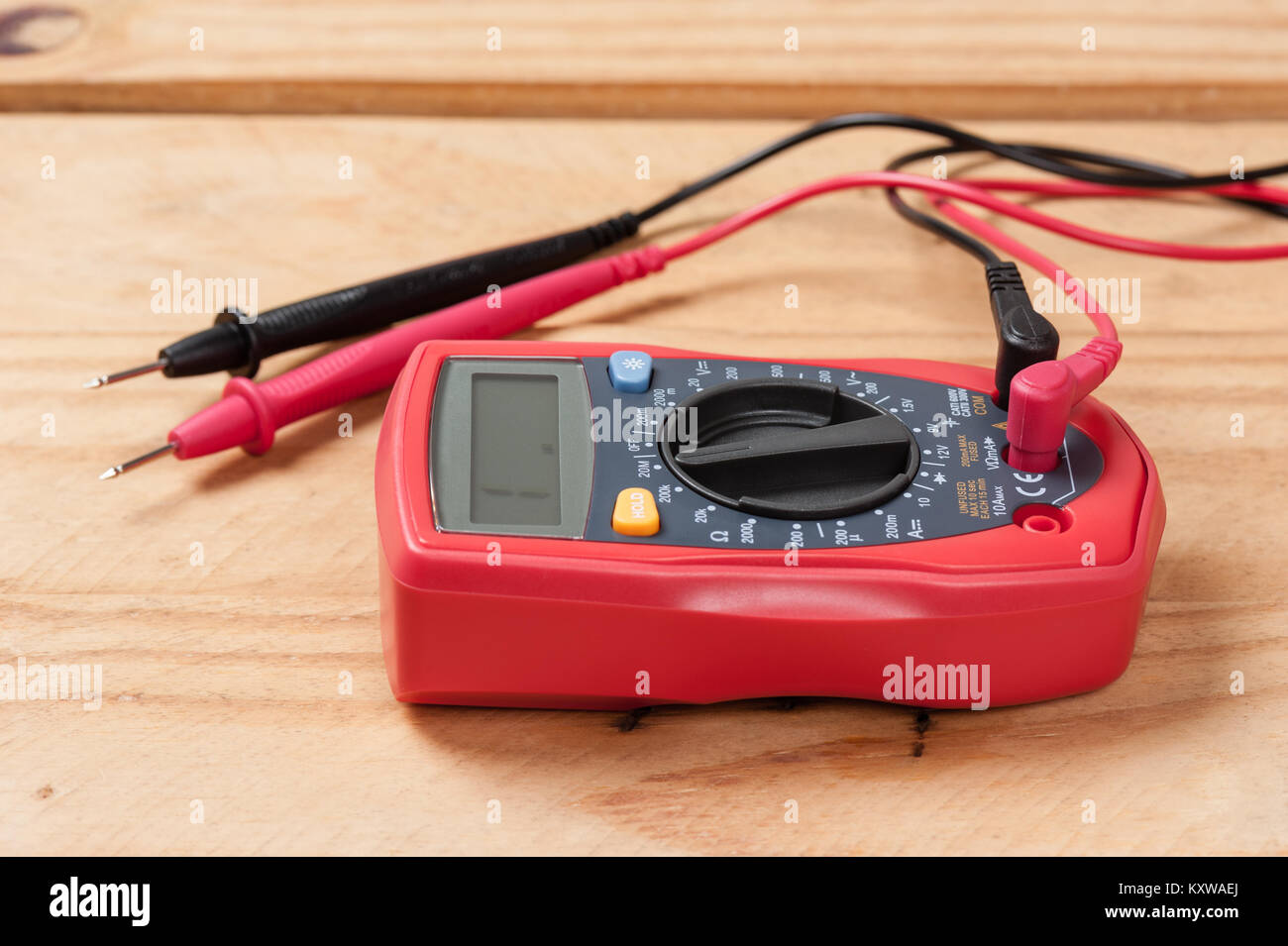 digital multimeter or multitester or VoltOhm meter, an electronic measuring instrument that