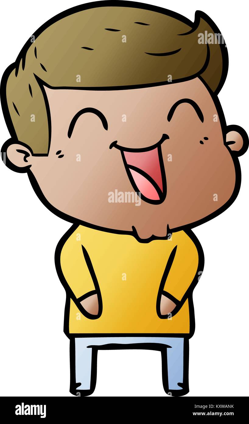 cartoon man laughing Stock Vector Image & Art Alamy