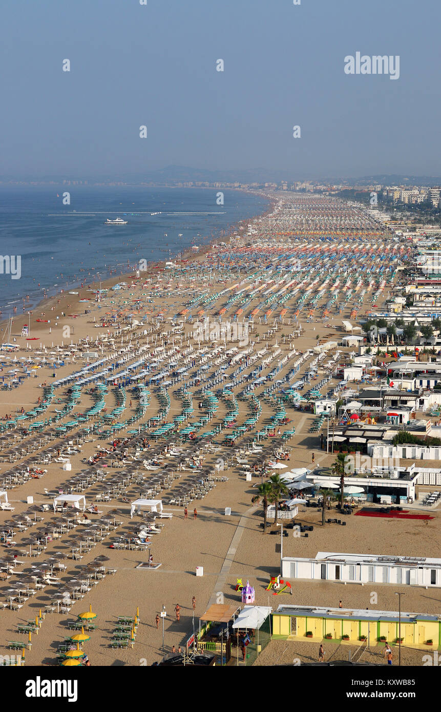 Rimini beach italy hi-res stock photography and images - Alamy