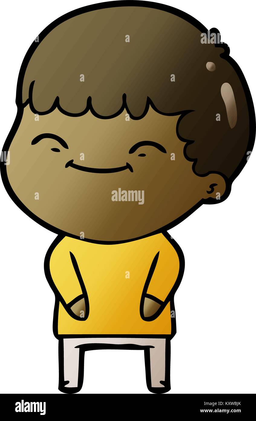 cartoon happy boy Stock Vector Image & Art - Alamy
