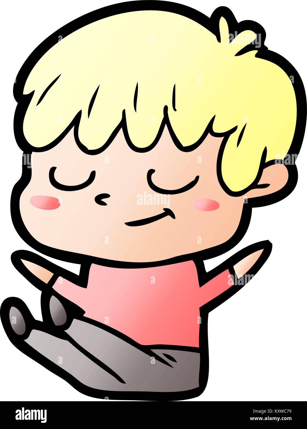 cartoon happy boy Stock Vector Image & Art - Alamy