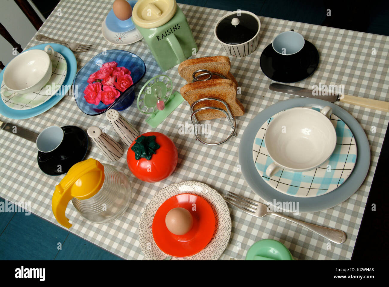 A selection of 1950's domestic and personal items Stock Photo Alamy
