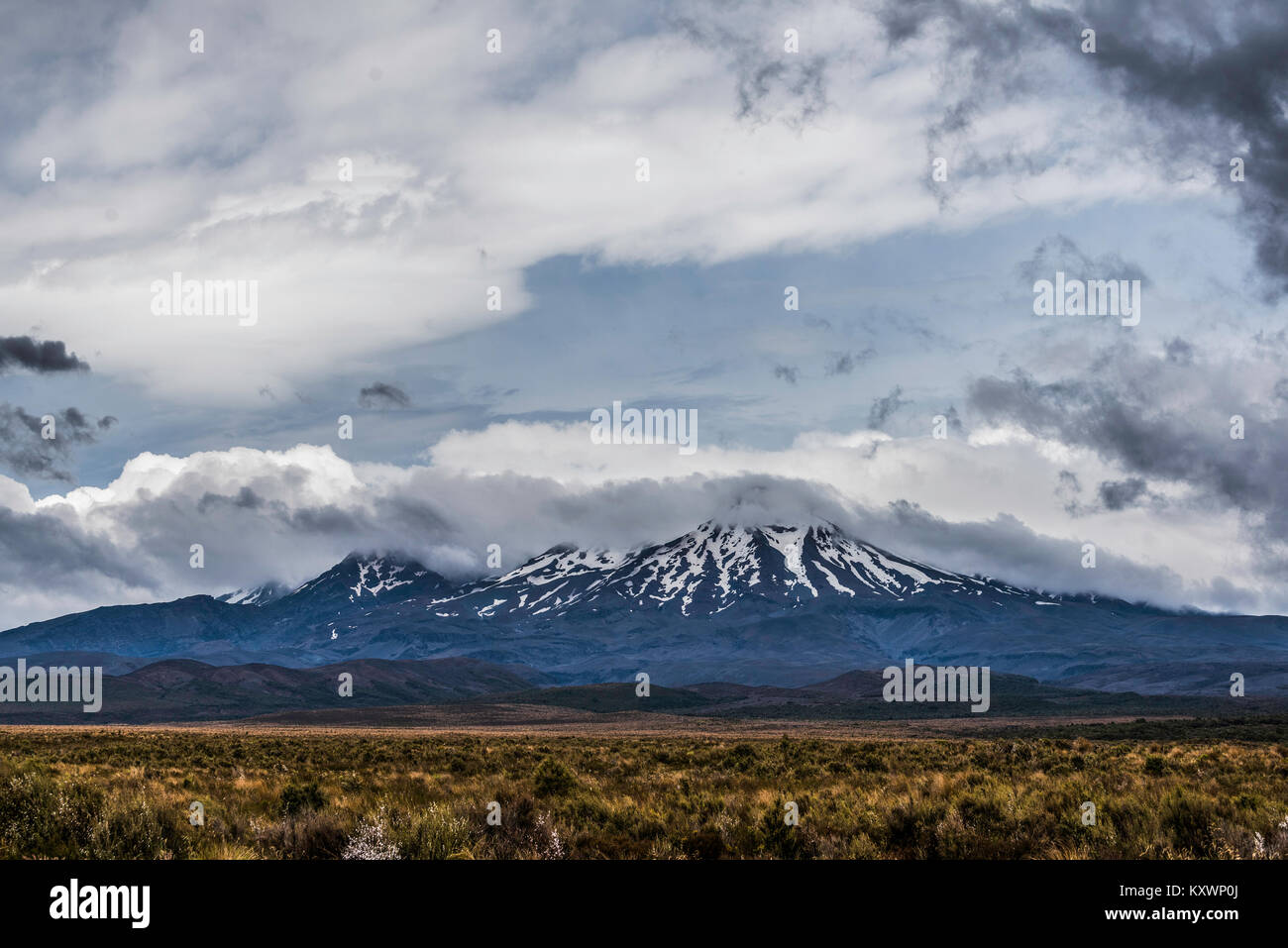 volcanoes of Tongariro National Park, New Zealand Stock Photo