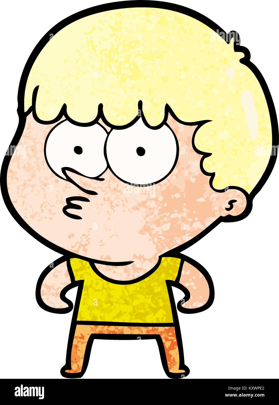 cartoon curious boy Stock Vector Image & Art - Alamy