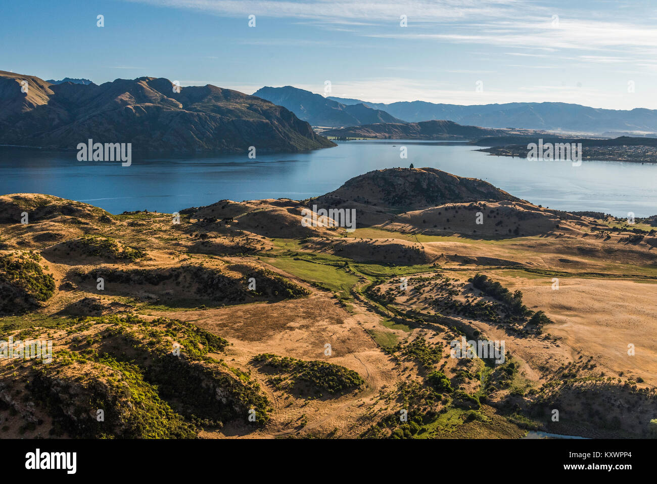landscape west of Lake Wanaka, Otago, New Zealand Stock Photo