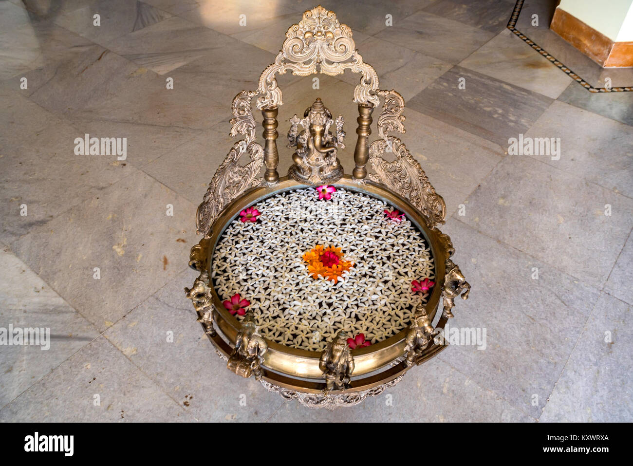 Ganesha altar for worshipping Stock Photo Alamy