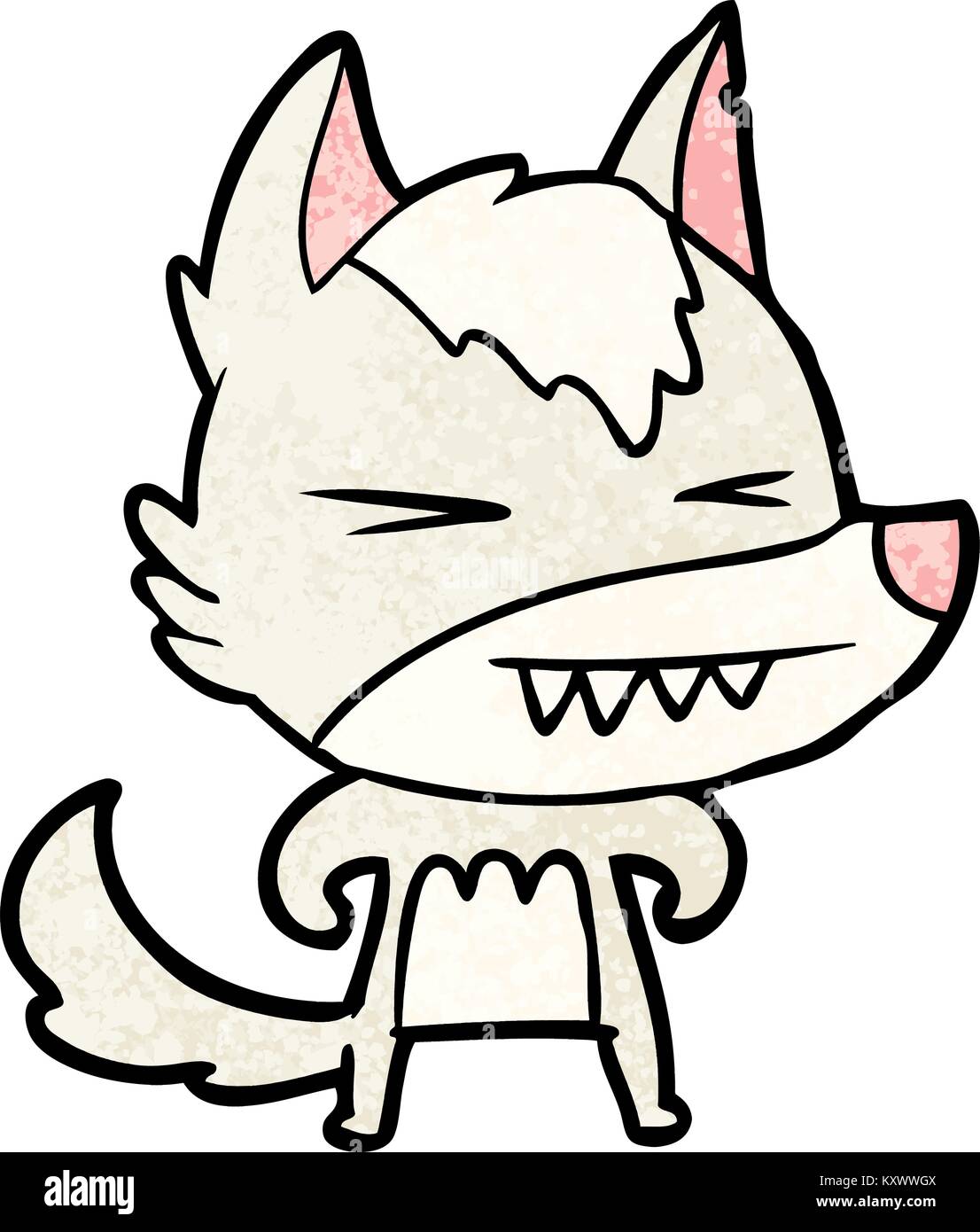 angry wolf cartoon Stock Vector Image & Art - Alamy