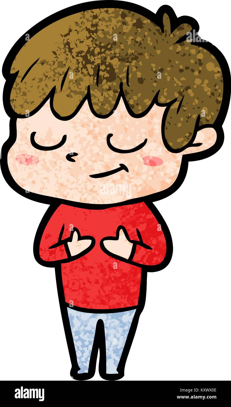 cartoon happy boy Stock Vector Image & Art - Alamy