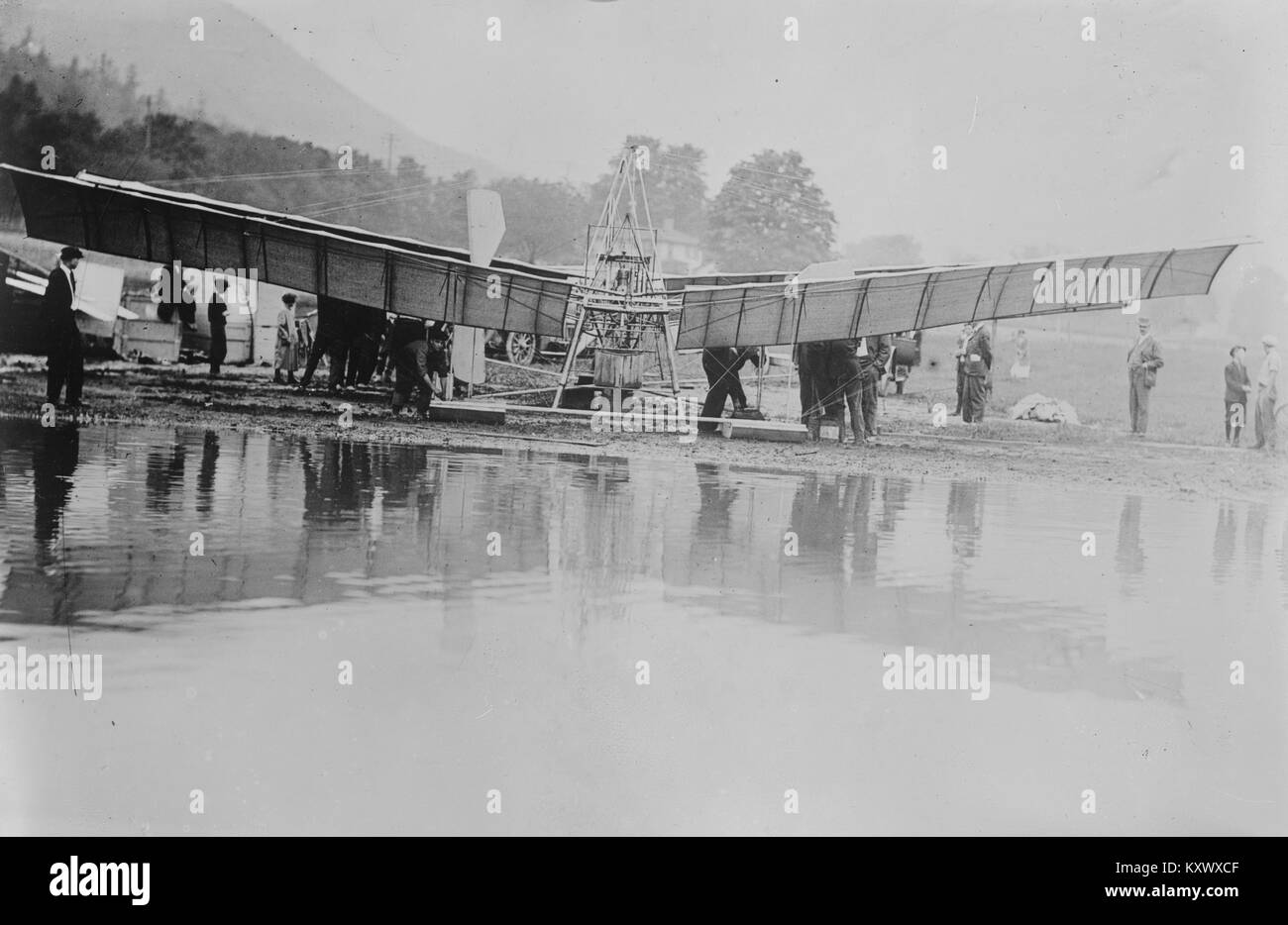 German Troop Train bringing Infantry to the Russian Front Stock Photo