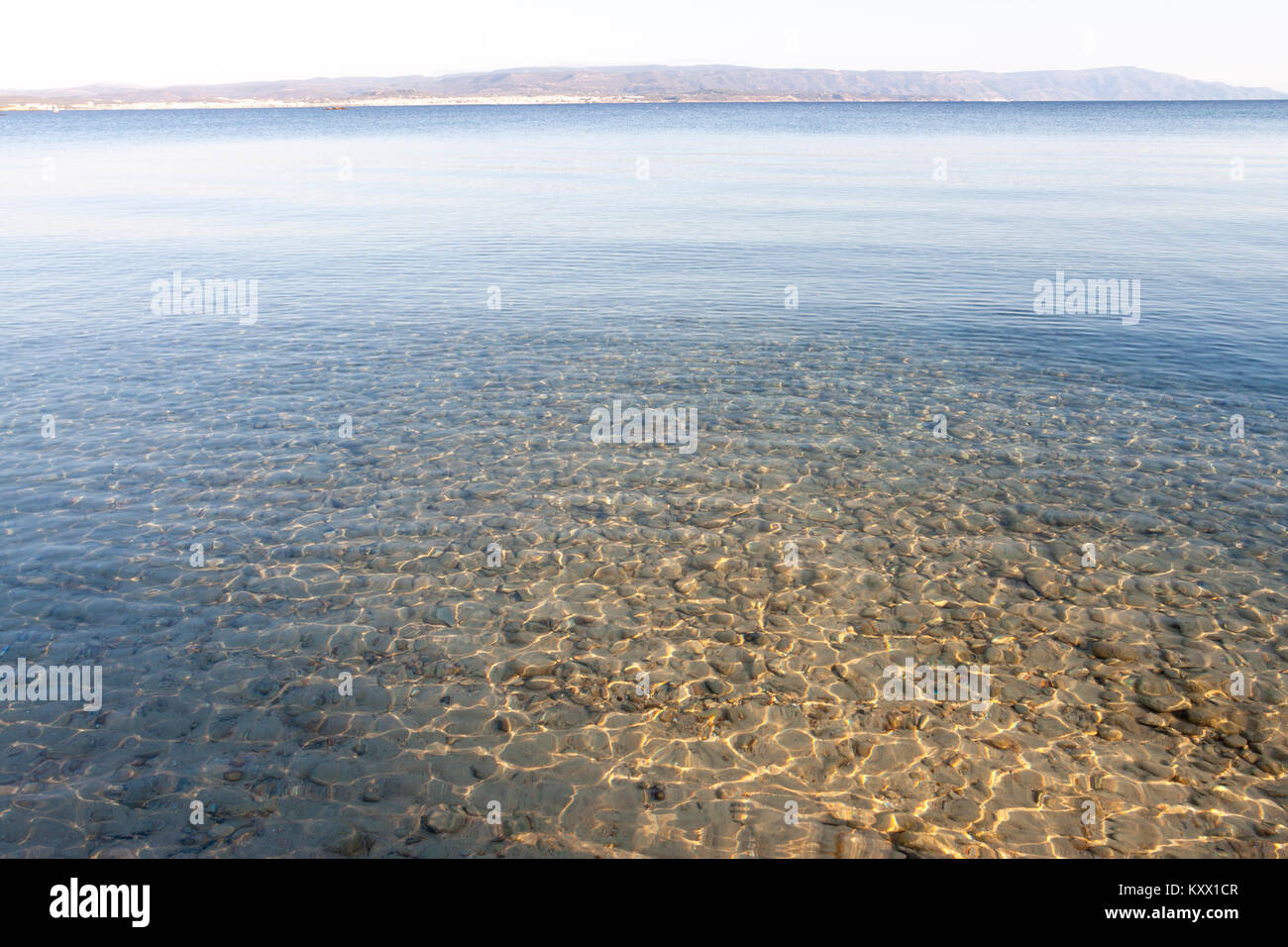 Lazzaretto beach on a sunny autumn day. Alghero, Sardinia. Italy Stock Photo