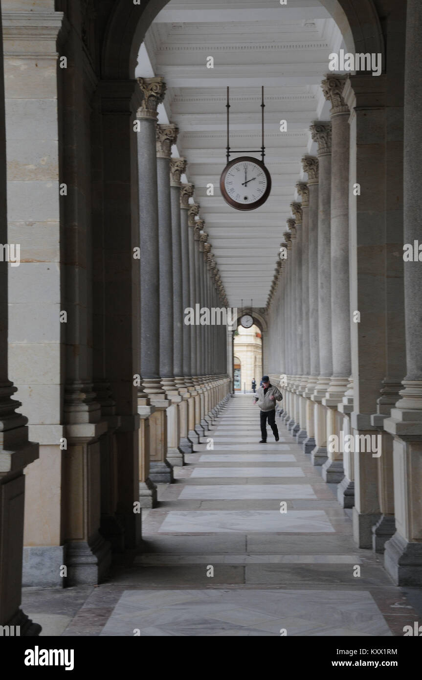 The Mill Colonnade, 2014, Mozart, Karlovy Vary, Czech Republic Stock ...