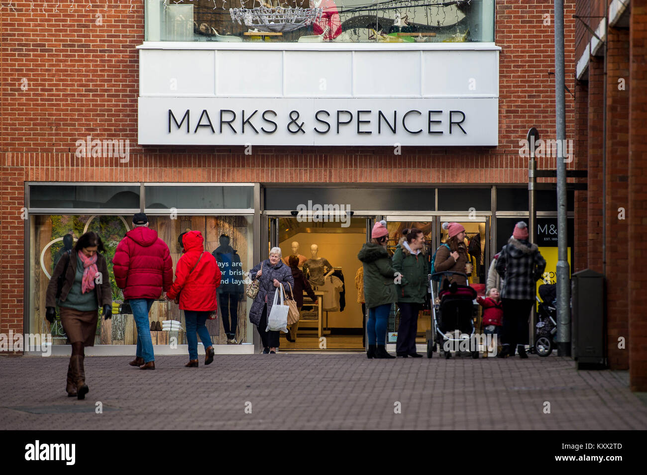 Thursday 11 January 2018 Pictured General views of Marks and Spencers