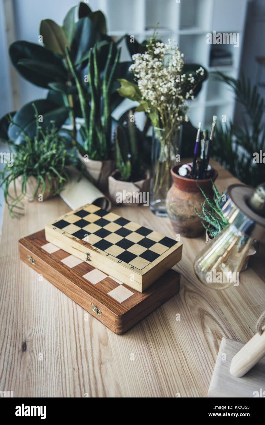 The chess game painting hi-res stock photography and images - Alamy