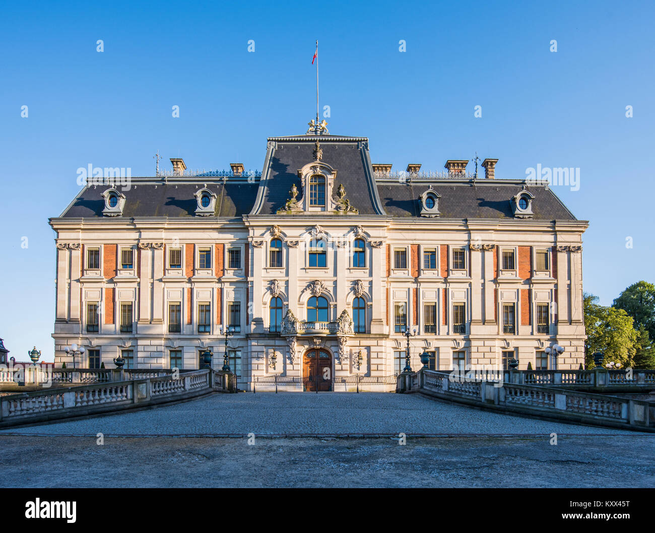 Pszczyna Castle in Upper Silesia in Poland Stock Photo