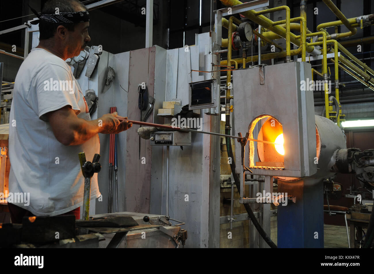 Factory, Moser crystals, 2014, Karlovy Vary, Czech Republic Stock Photo