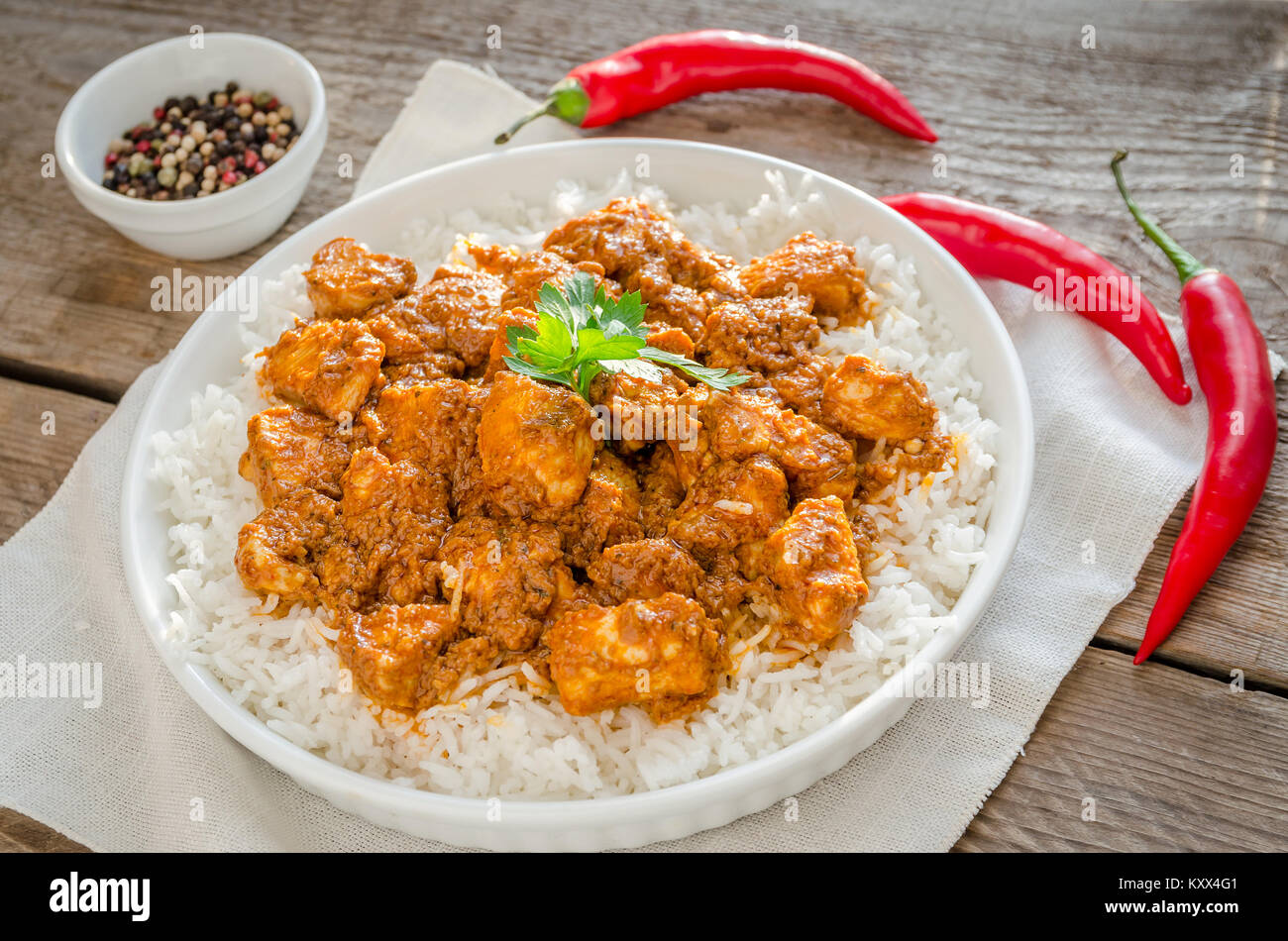 Indian butter chicken Stock Photo - Alamy