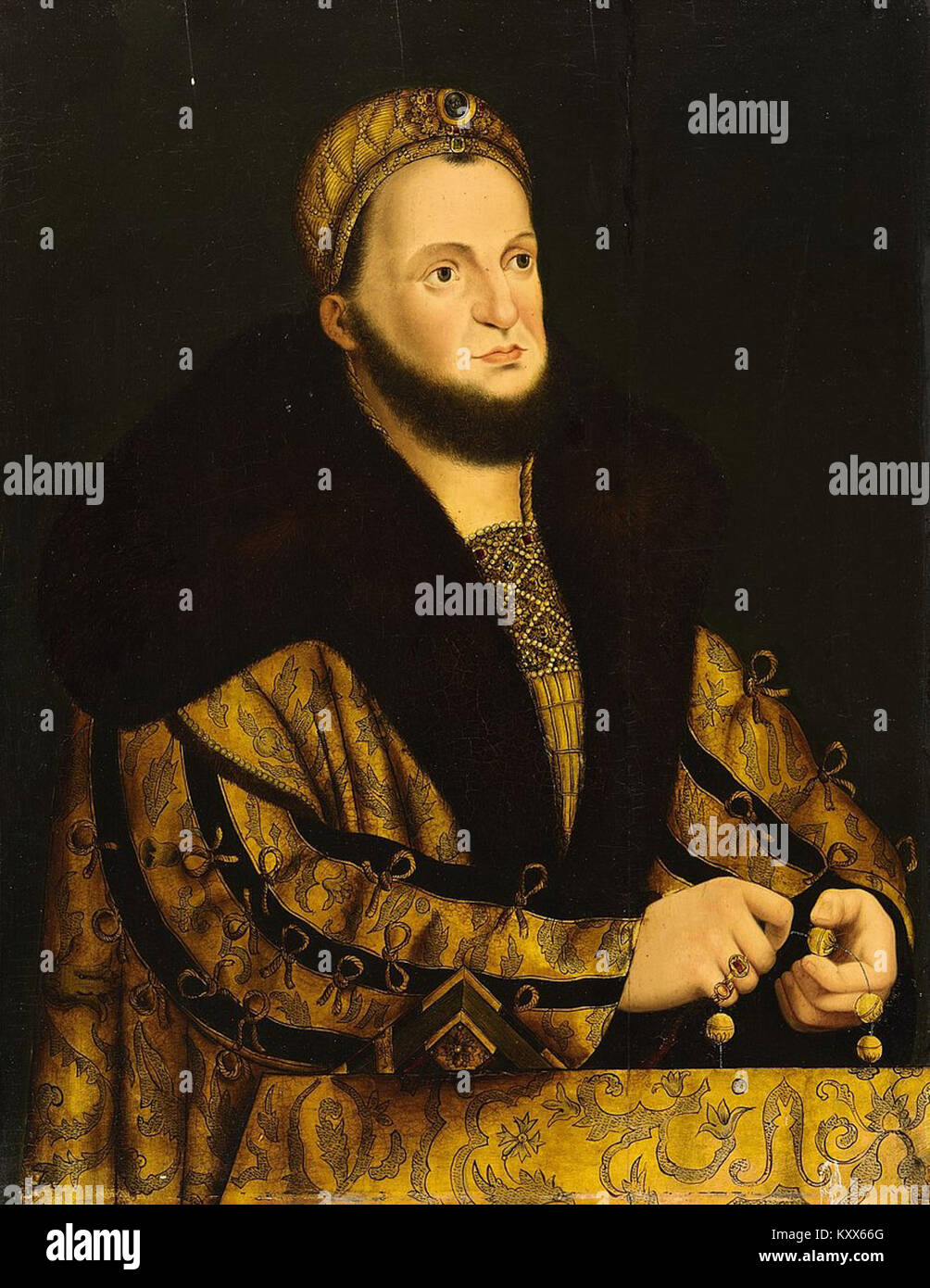 Franz Wolfgang Rohrich Kurfürst Johann Friedrich von Sachsen Stock