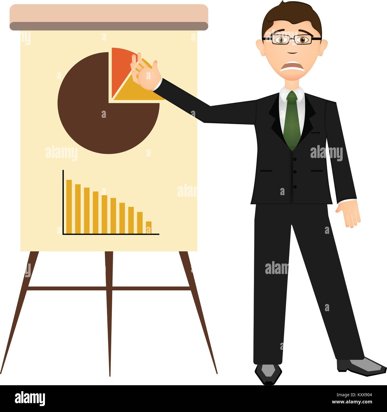 Portrait of a successful businessman Stock Vector Images - Alamy