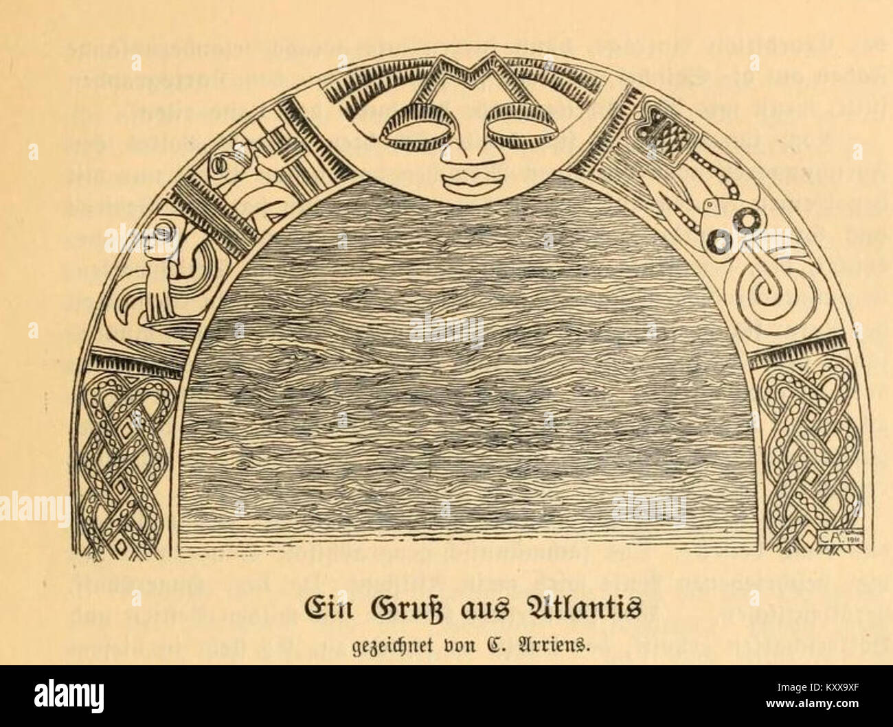 This illustration from the 1911 publication by Frobenius shows a ...