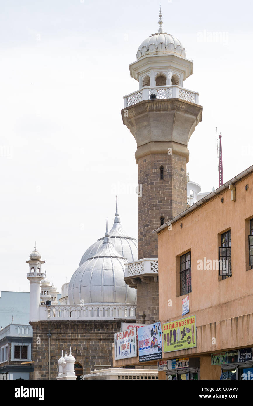 Exterior of Jamia Mosque from Kigali road, Nairobi, Kenya, East Africa Stock Photo