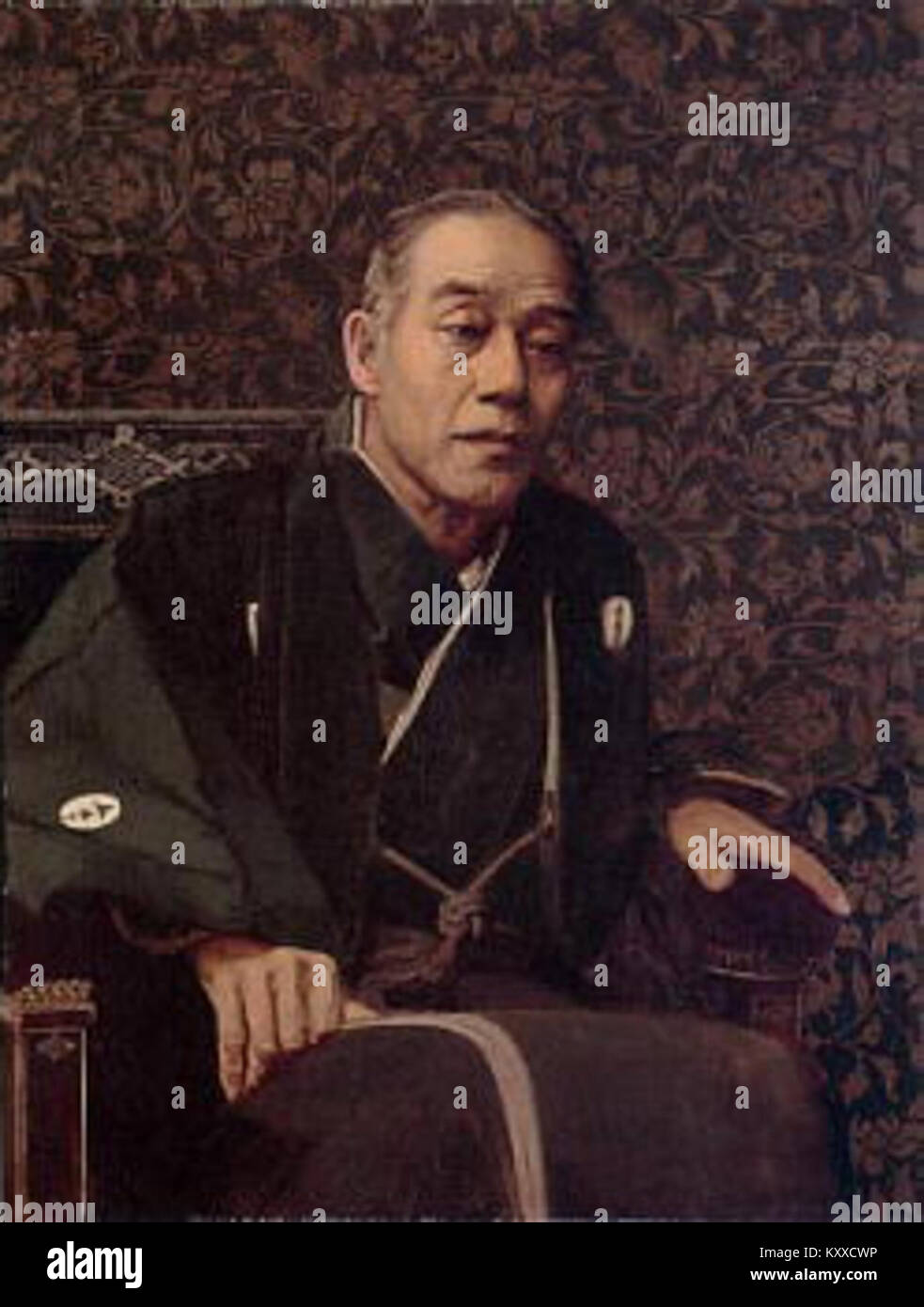 Fukuzawa Yukichi by Kawamura Kiyoo (Keio Stock Photo Alamy