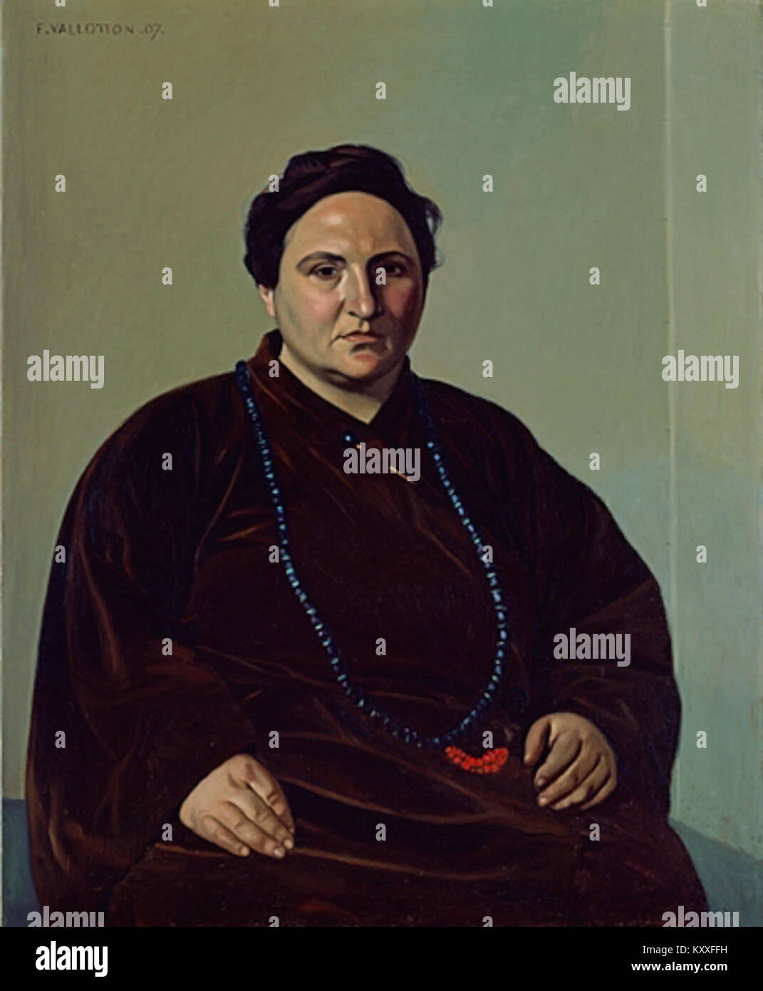 Félix Valloton, Portrait of Gertrude Stein 1907 Stock Photo