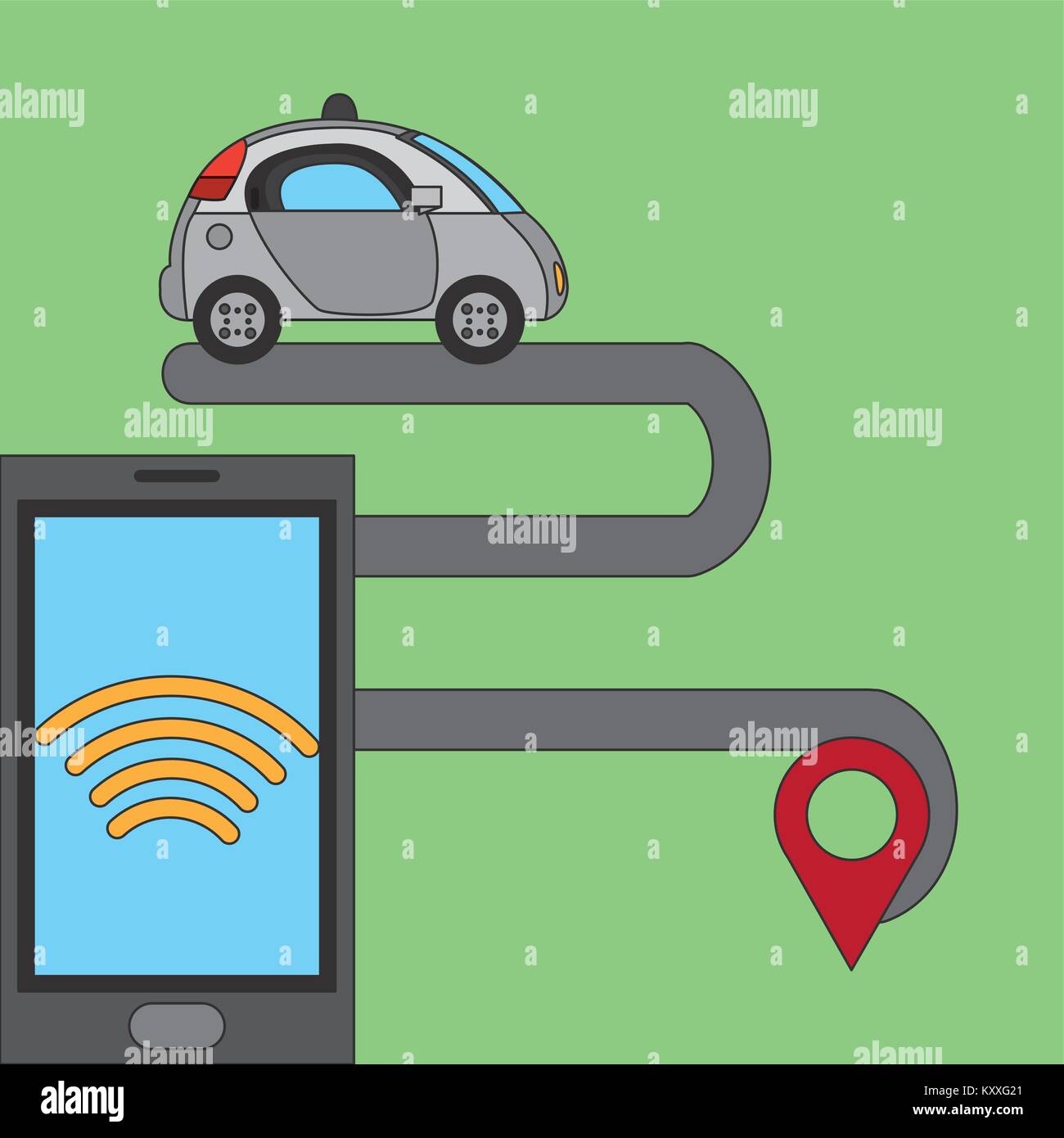 Autonomus car design Stock Vector Image Art Circuit Diagram