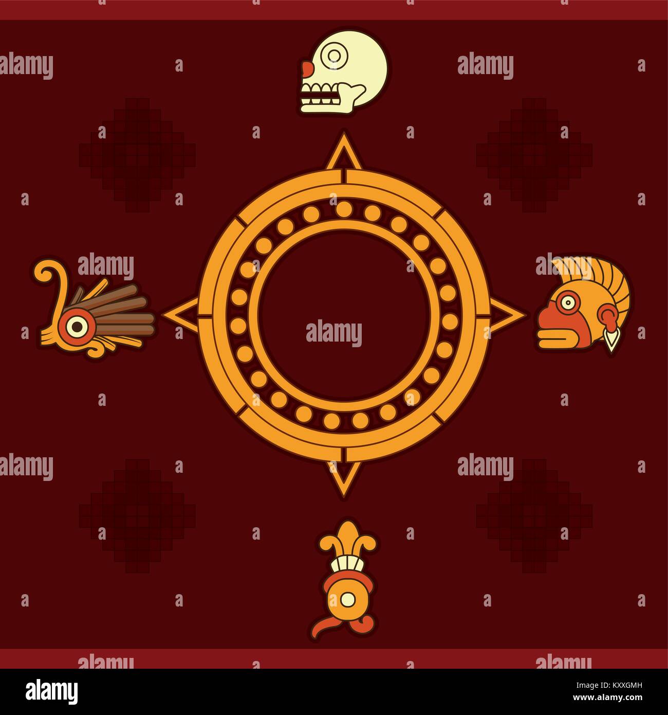 Maya calendar design Stock Vector Image & Art - Alamy