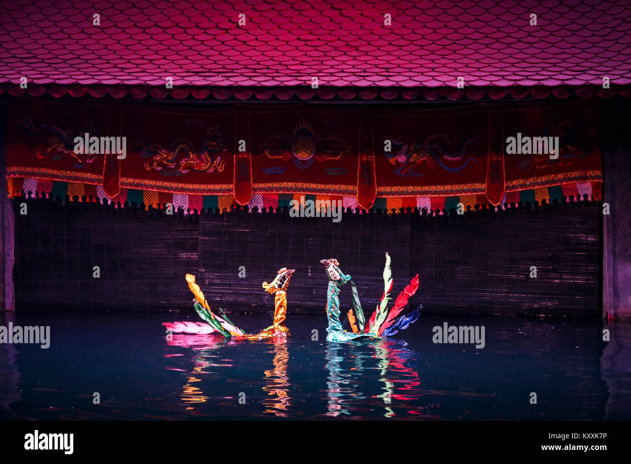 Phoenixshaped Water Puppet Show, Thang Long Puppet Theatre, Hanoi