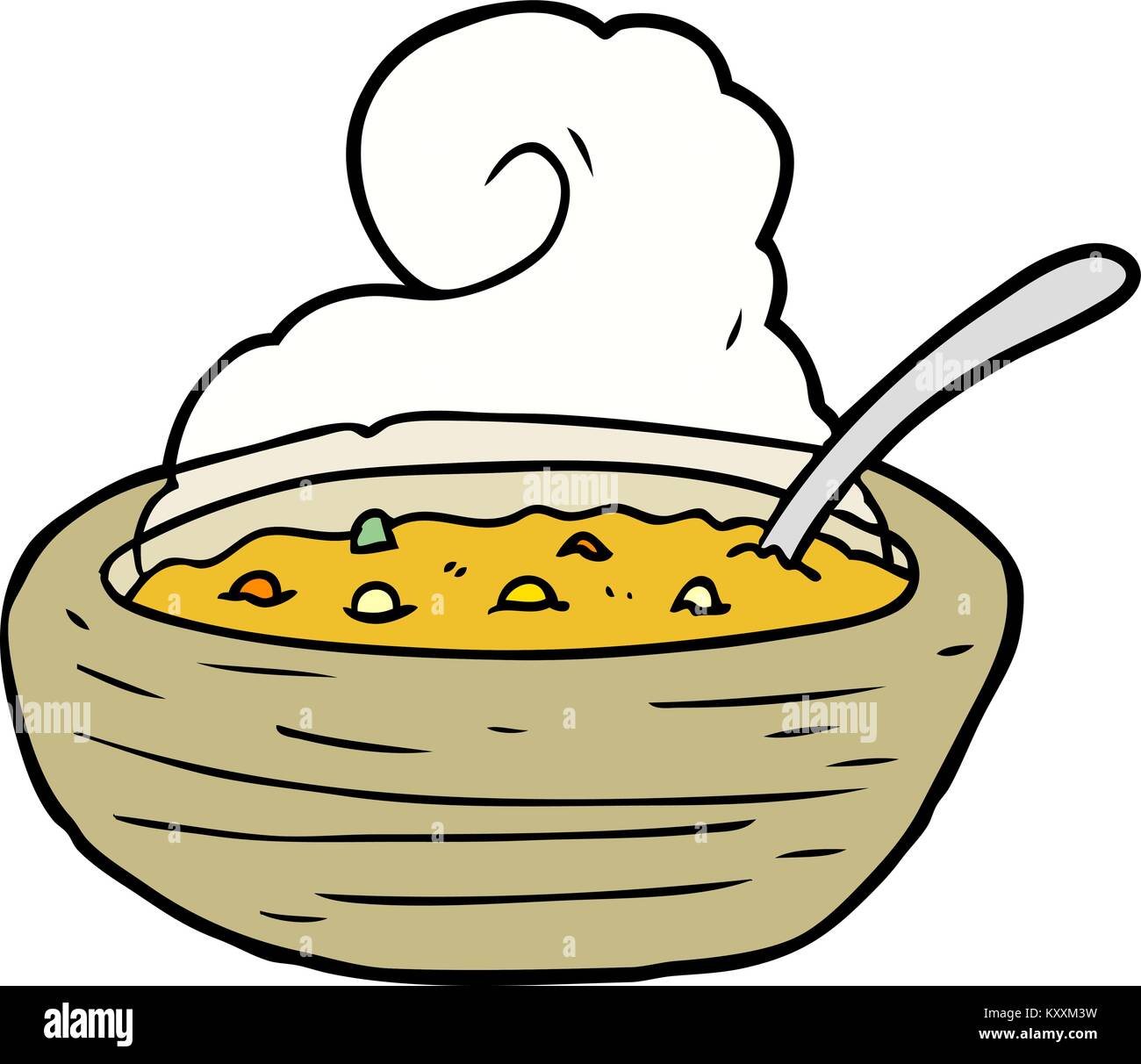 cartoon hot bowl of broth Stock Vector Image & Art - Alamy
