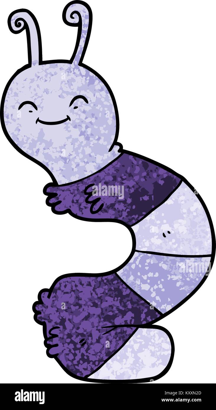cartoon happy caterpillar Stock Vector Image & Art - Alamy