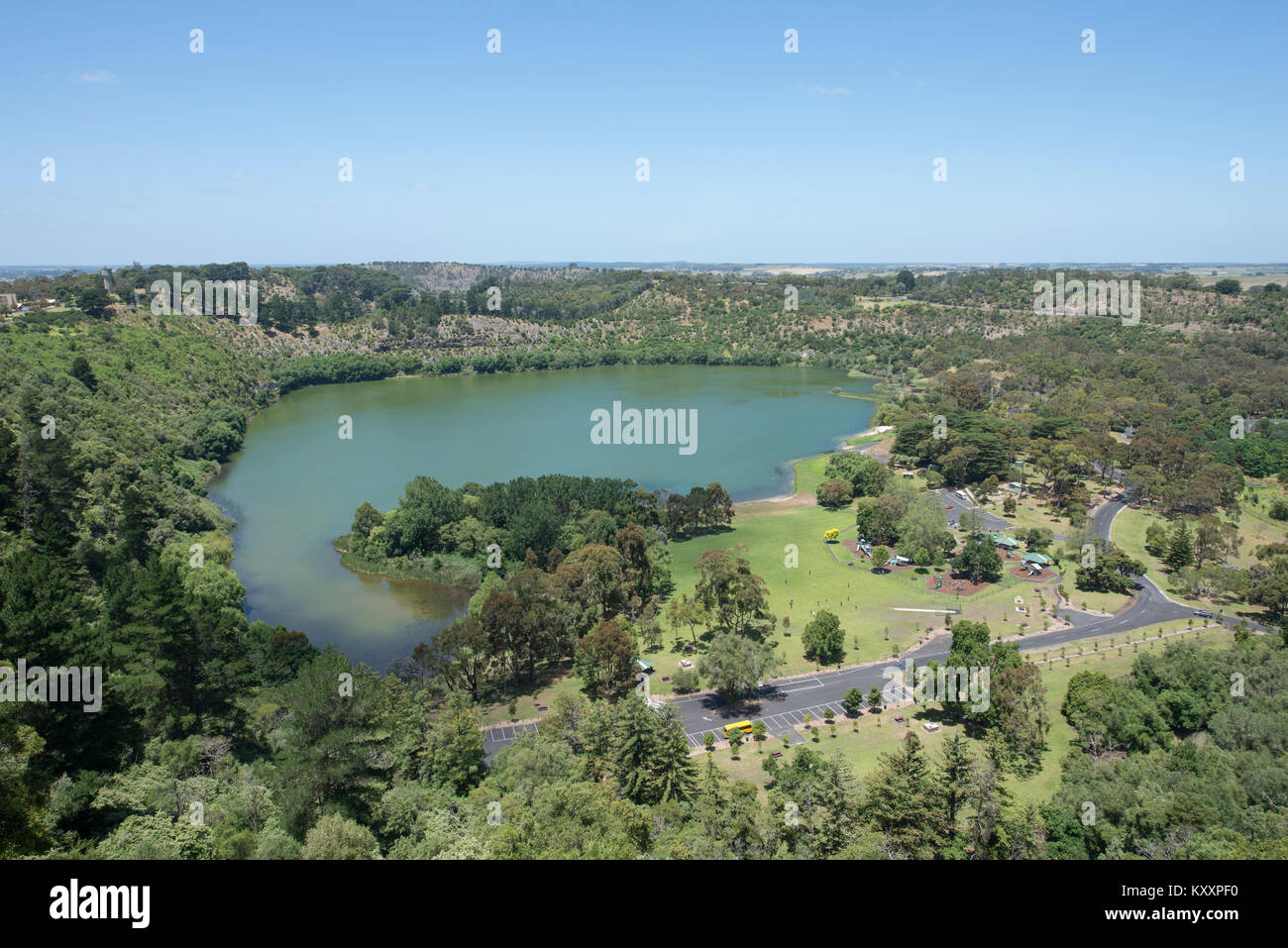 Valley Lake in Mount Gambier, South Australia is a Volcanic Crater Lake