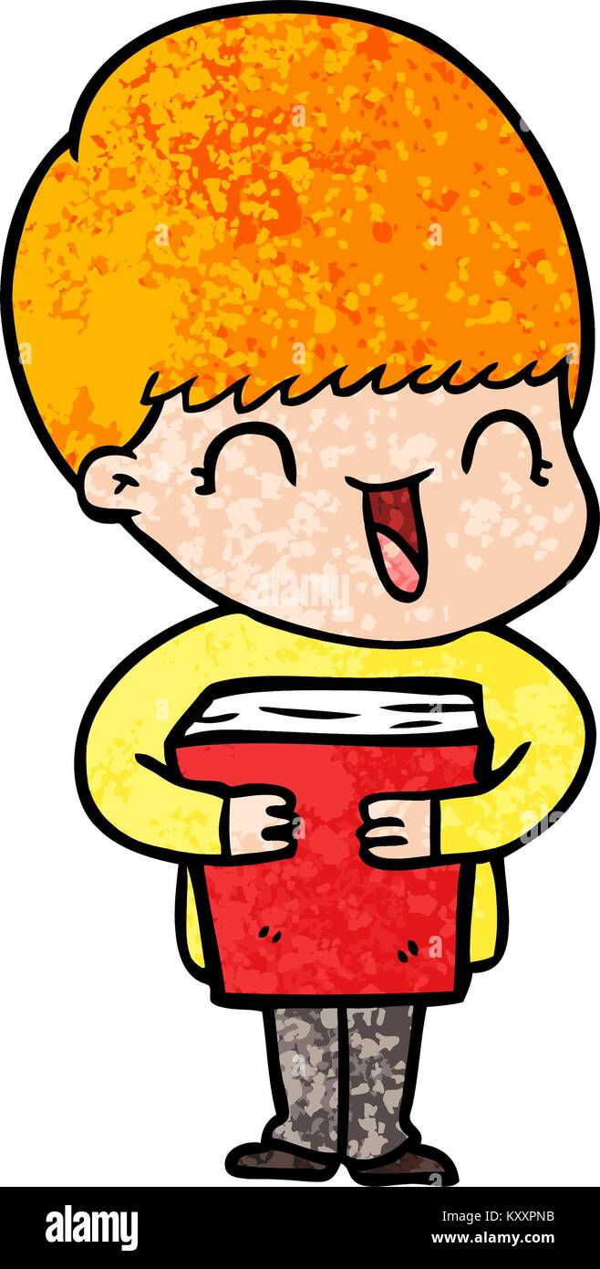 happy cartoon boy Stock Vector Image & Art - Alamy