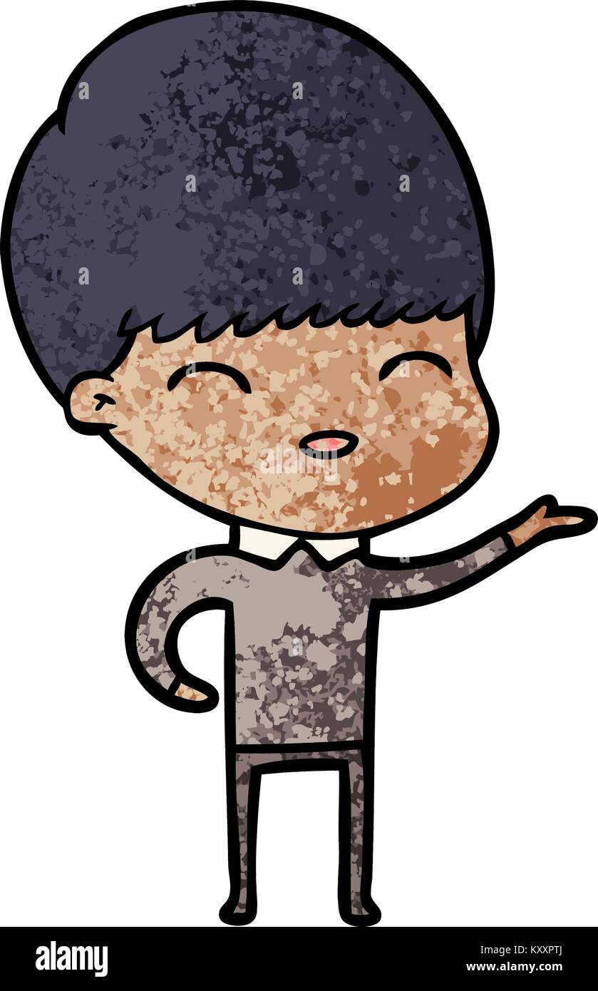 happy cartoon boy Stock Vector Image & Art - Alamy