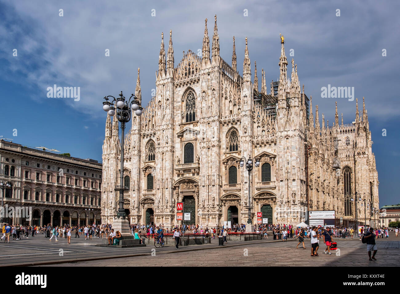 Cathedral in Milan in Italy Stock Photo