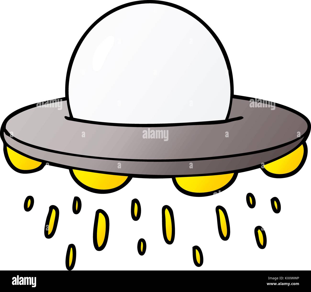 cartoon flying saucer Stock Vector Image & Art Alamy