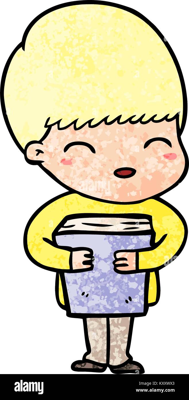 happy cartoon boy Stock Vector Image & Art - Alamy