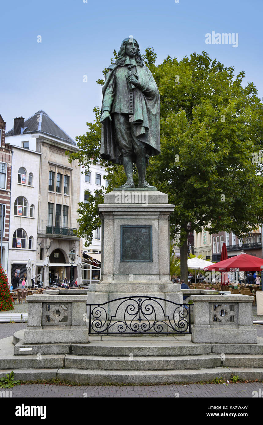 The Hague, The Netherlands August 18, 2015 A statue of Johan de Witt