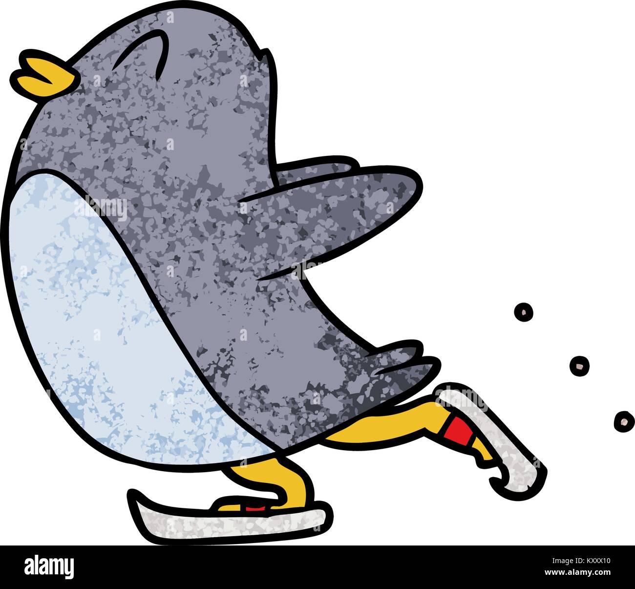 cartoon penguin ice skating Stock Vector Image & Art Alamy