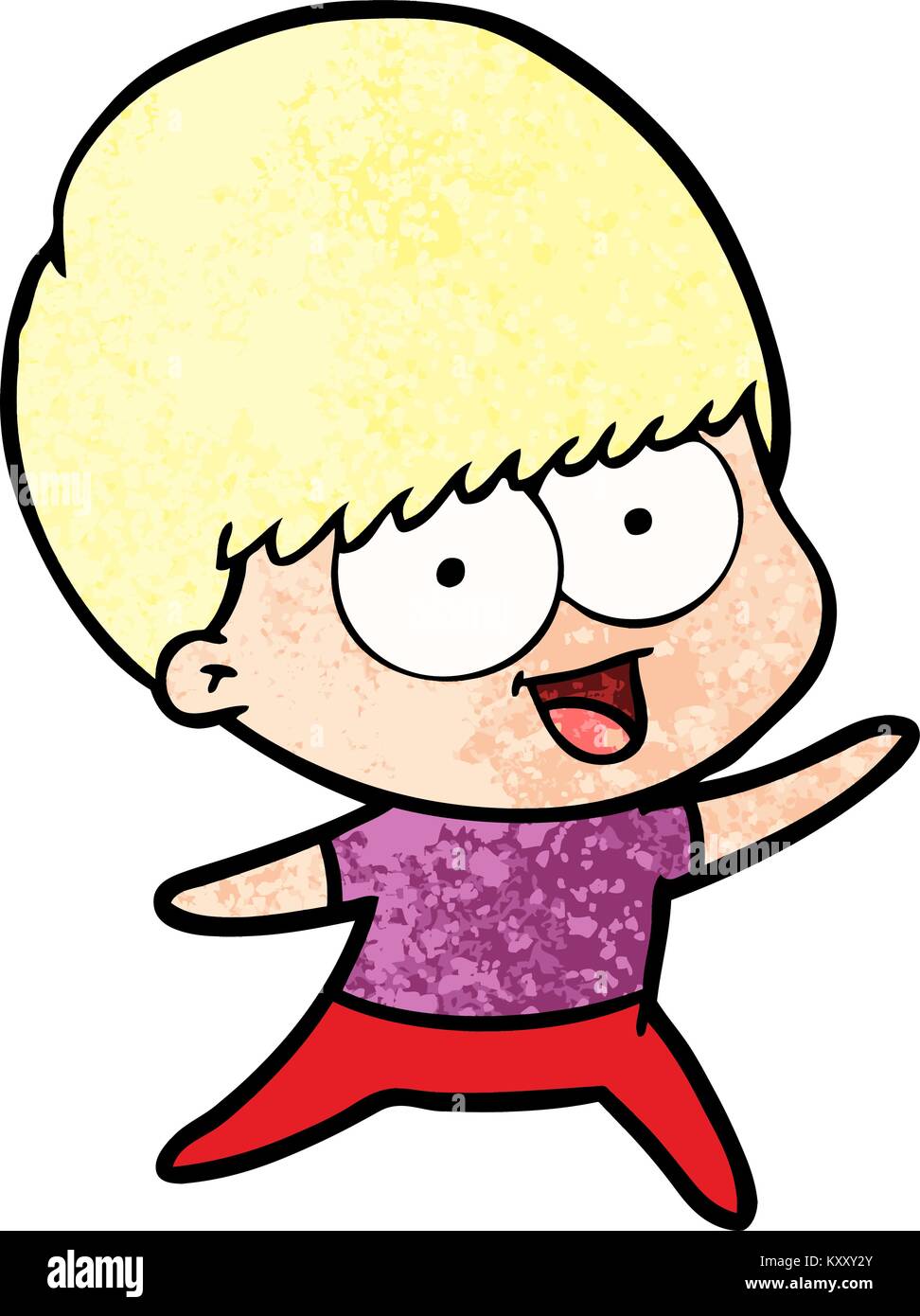 happy cartoon boy Stock Vector Image & Art - Alamy