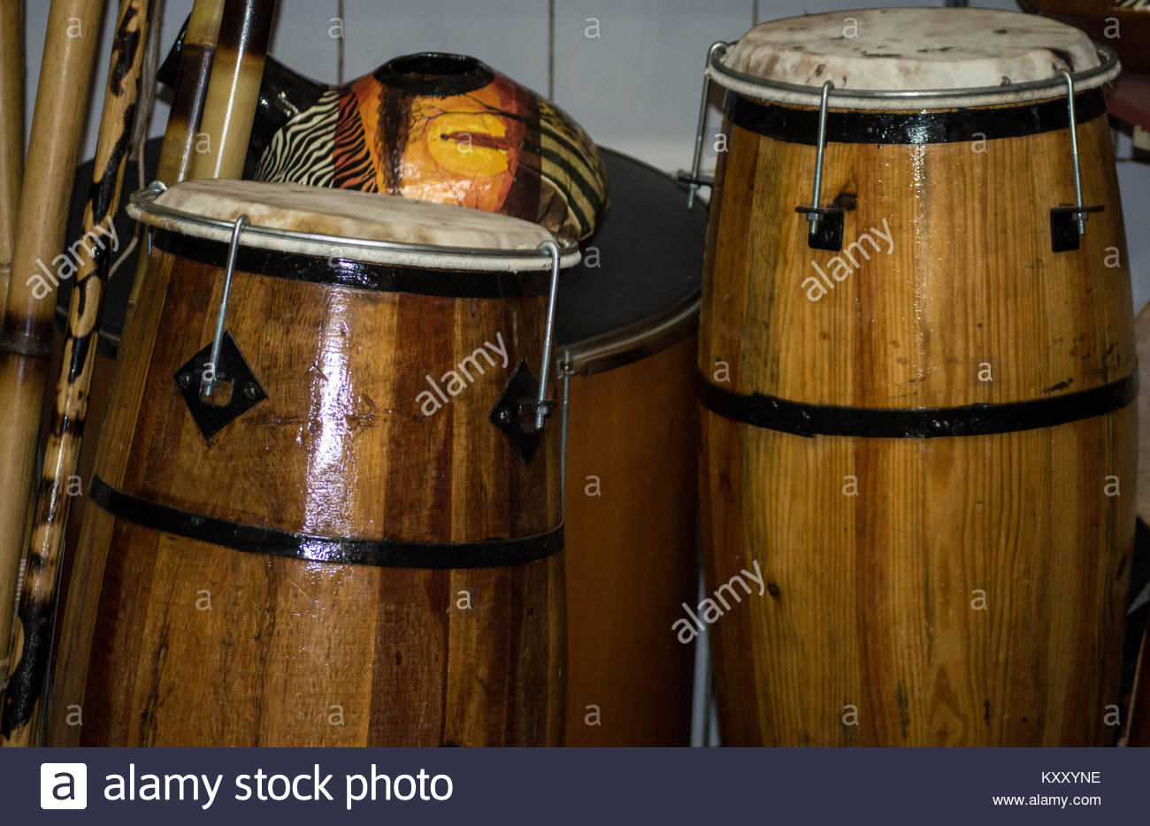 African Musical Instruments Stock Photos & African Musical Instruments