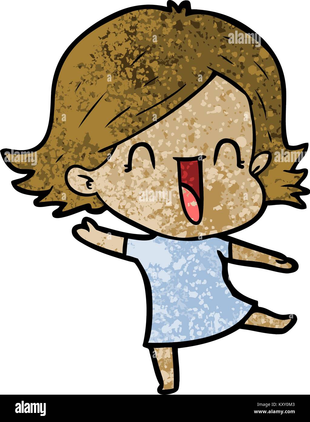 cartoon laughing woman Stock Vector Image & Art - Alamy