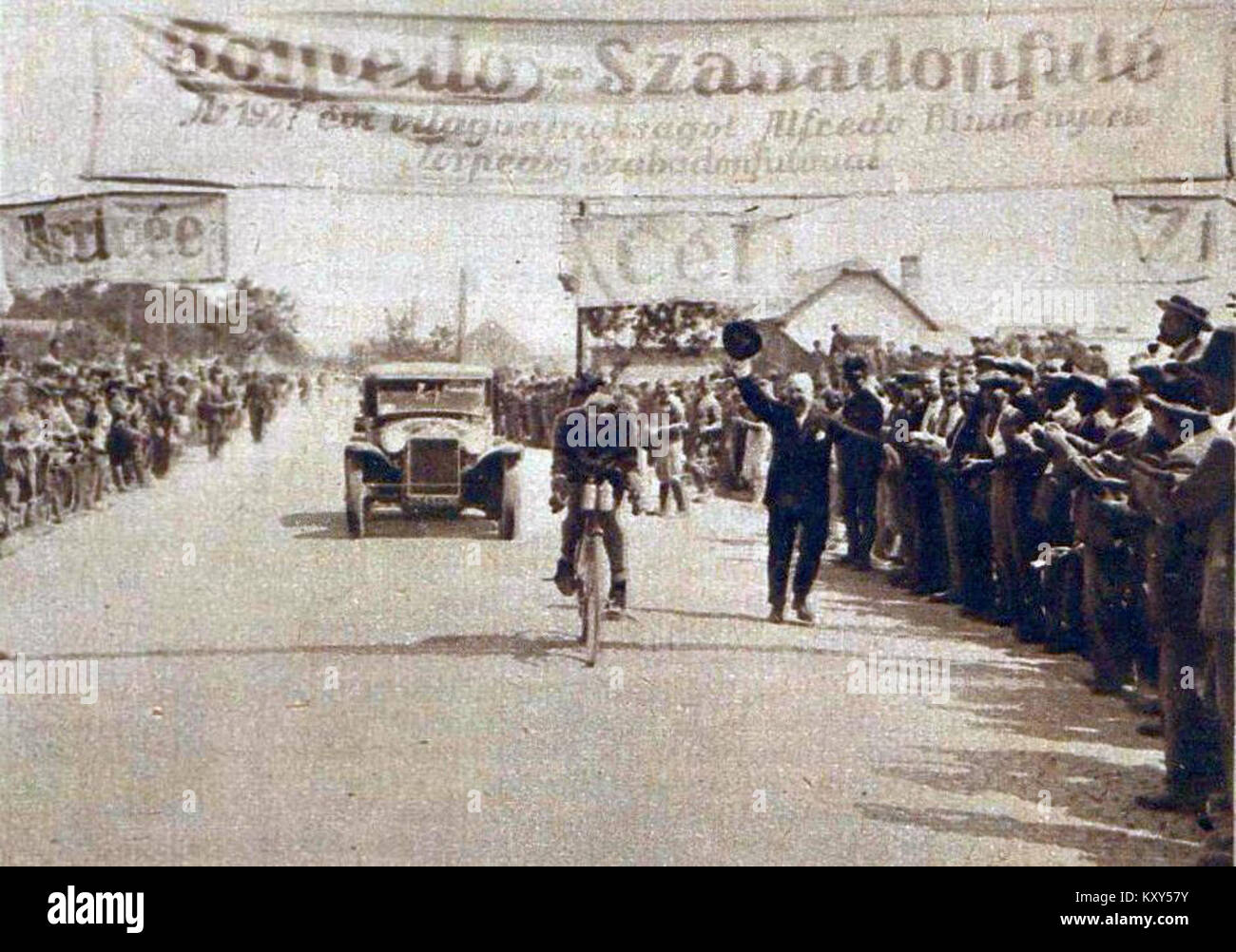 Georges Ronsse, champion du monde sur route professionnel en 1928 à Budapest Stock Photo